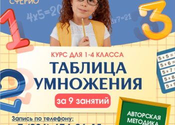 📚”Таблица Умножения” за  9 занятий!